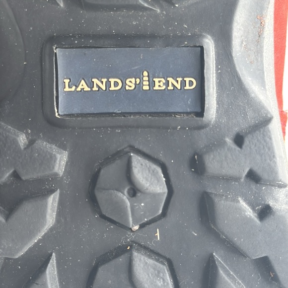 Lands End Ankle Boots Red Suede Ladies 93164 size 9 - Picture 8 of 8